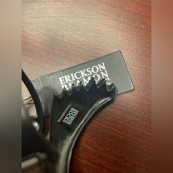 ERICKSON BEAMON ROCKS ART DECO BLACK  CLEAR CUFF Swarovski Crystal Bracelet NEW - Picture 8 of 9